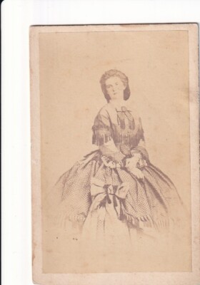 CDV Foto Herzogin Maria Sophie in Bayern Königin von Neapel und beider Sizilien