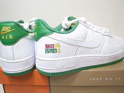 2022 NIKE AIR FORCE 1 LOW RETRO QS WEST INDIES WHITE GREEN DX1156-100 US8.5