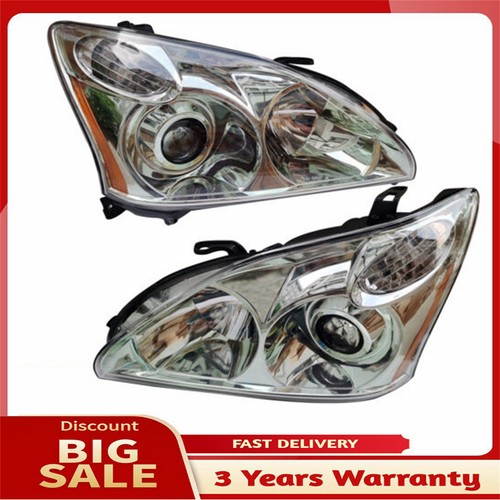 For 2004-2009 Lexus RX330 RX350 RX400h HID+Halogen Headlights Assembly 1 Pair