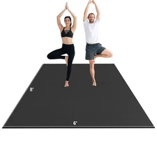 Exercise Mat Non Slip Yoga Mat Gym Fitness Pilate Workout Mat (8x6ft)