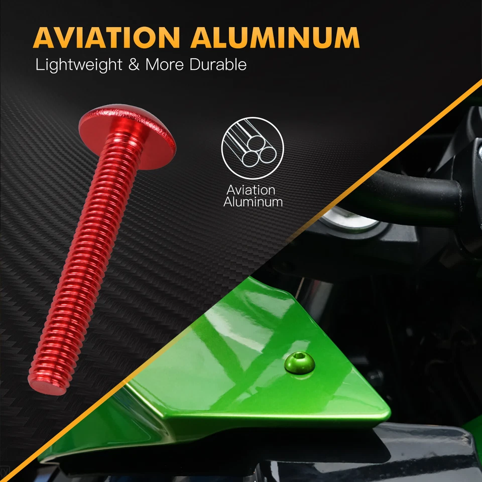 Kit de tornillos de carenado de aluminio CNC para Honda RC51 VFR750R CBR900RR CBR600RR Foto 2 de 4