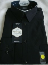 Mens Arrow Dress Shirt Flex Black Size 18-18 1/2 34/35