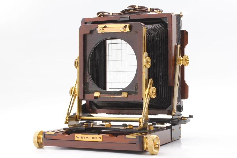 Bellows Repaired 【Exc+5 w/ Holder】 Wista Field 45DX Rose Wood 4x5 Film Camera - Image 3 of 4