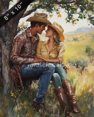 Western Oil Painting 8x10 Print 39