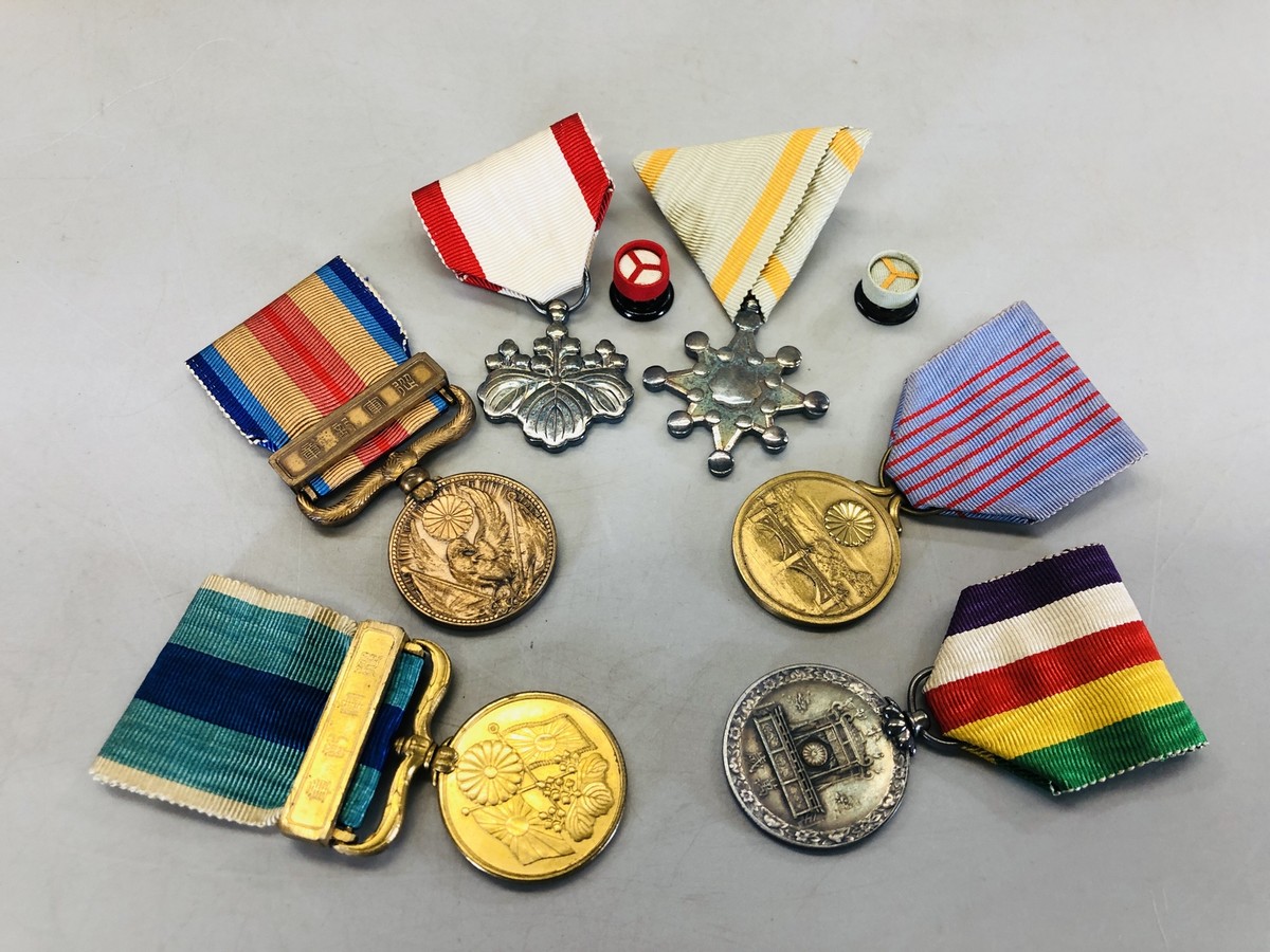 Y5654 Imperial Japan Army Medal decoration order set of 6