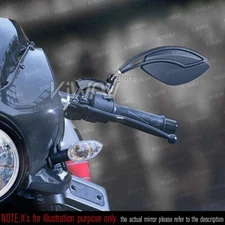 Orca Black Mirrors M10 Foldable Unique Look 360° Adjustment for Honda PCX125