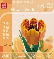 🇬🇧 Mould King 24013 Tulip Flower Artifical Building Set 132 PCS