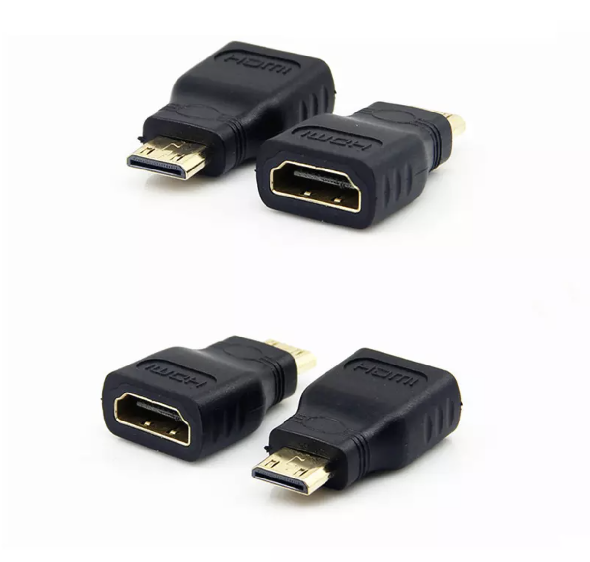 2 X Adattatore Mini HDMI Maschio A Standard HDMI Femmina Placcato - Foto 8