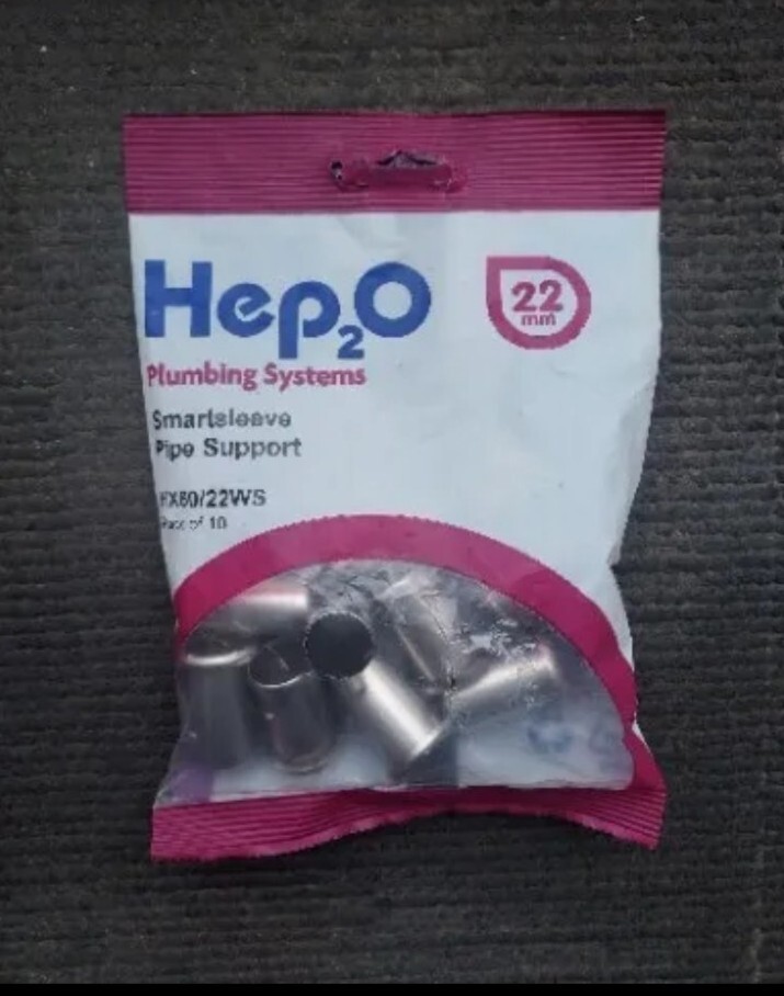 Hep20 22mm Smartsleeve Pipe Support - Pack of 10 HX60/22WS Hep2o