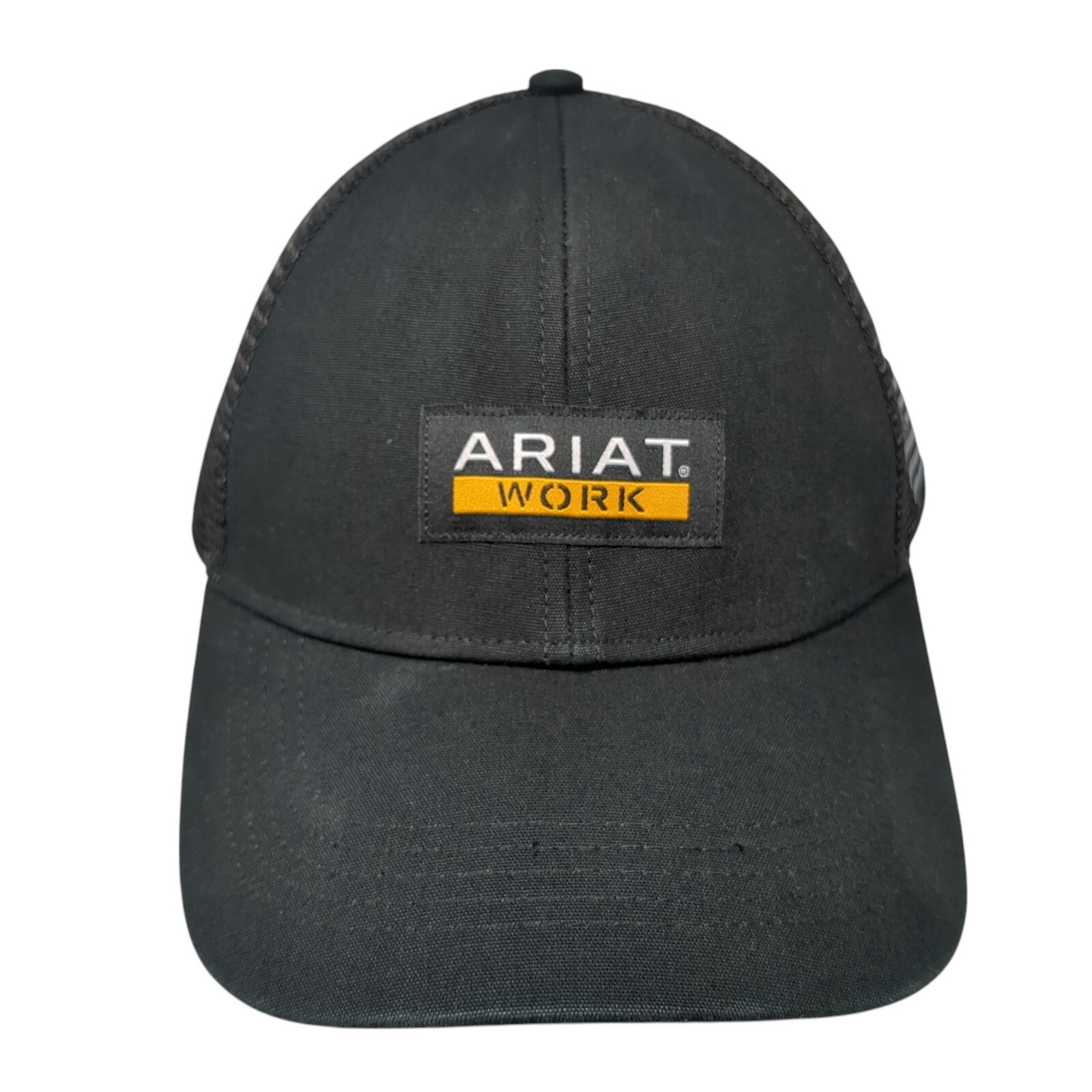 Ariat Work Patch Snapback Trucker Hat Black One S… - image 1