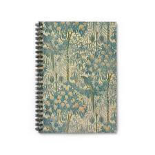 Blue Parrot Antique Image Spiral Notebook - Ruled Line for Creative Minds