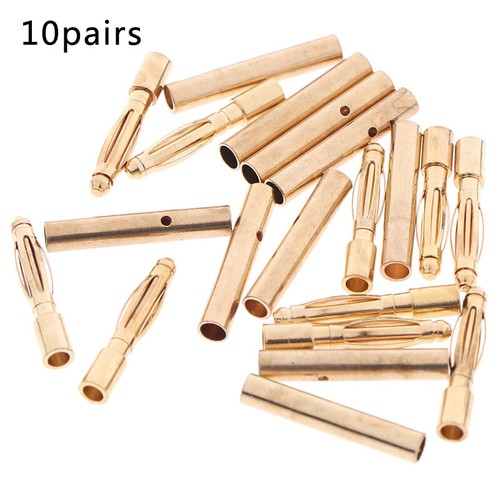 20pc 2mm Gold Bullet Connector Banana Plugs Male &Female for RC Car Battery P ME - Picture 11 of 12
