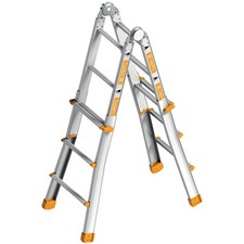 Layher Topic 1058 Teleskopleiter Stehleiter Leiter Gelenkleiter 4x3 Sprossen