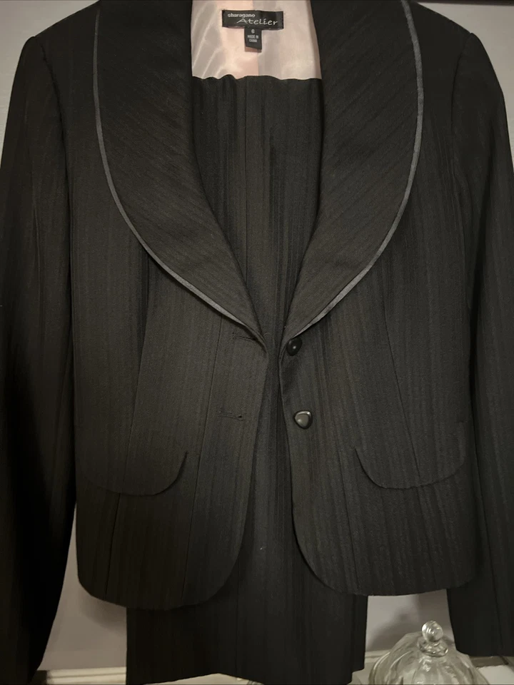 Traje Pantalón Atelier Talla 6 Conjunto de Dos Piezas Por Nordstrom Professional Office Academia Foto 3 de 4