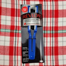 Revlon Blue Ceramic Straightening Hair Brush For Short Hair