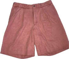 Murrays Toggery Shop Shorts 33 Nantucket Collection Pleated Chino Preppy Salmon
