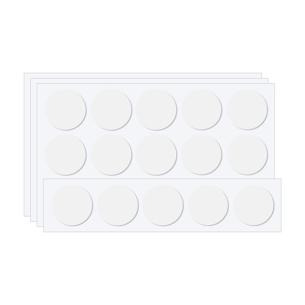 "1,6\" Doppelseitige Klebepunkte, 50Er Pack Transparente Klebepunkte Runde"-image