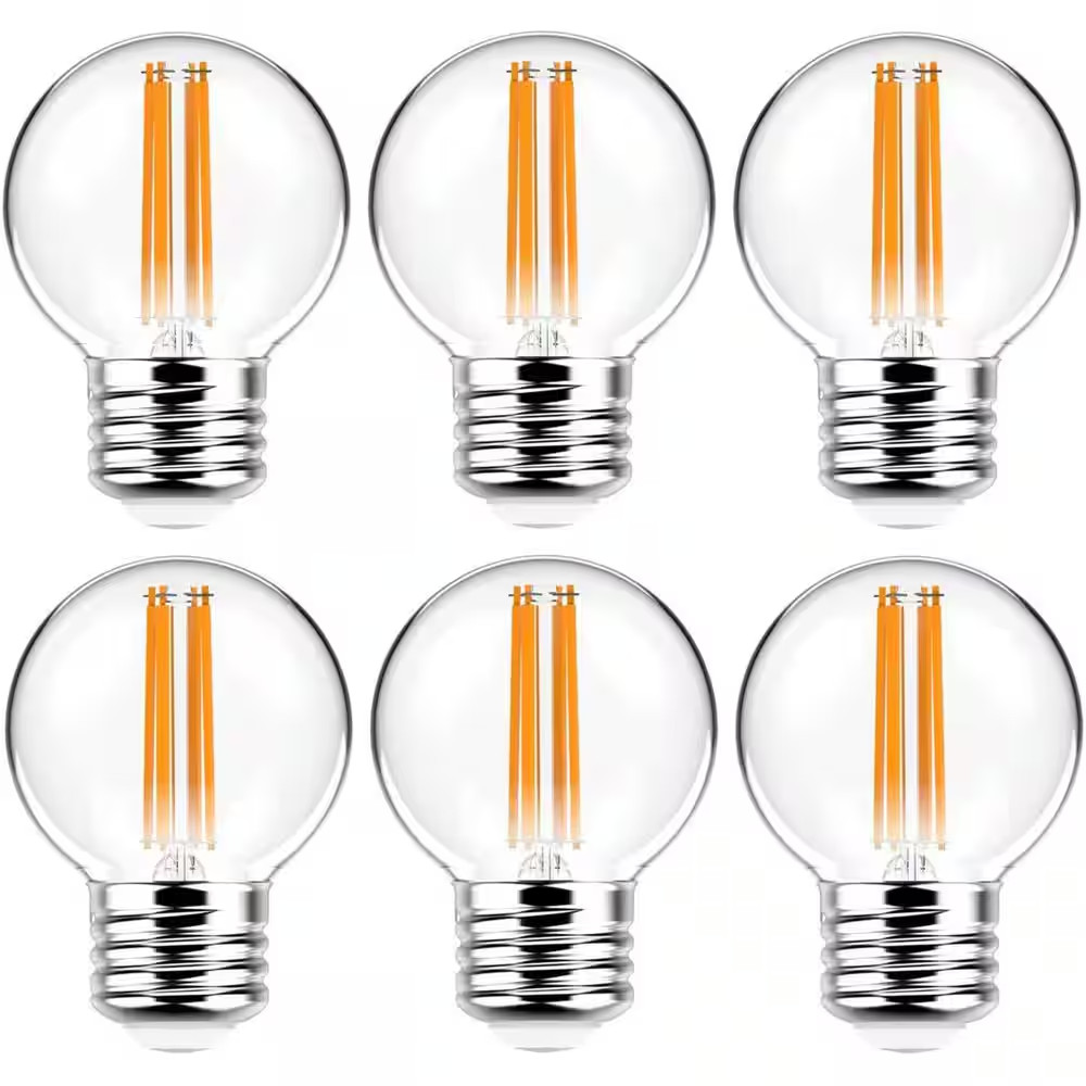 60-Watt Equivalent G16.5 Soft White (2700K) Household Indoor