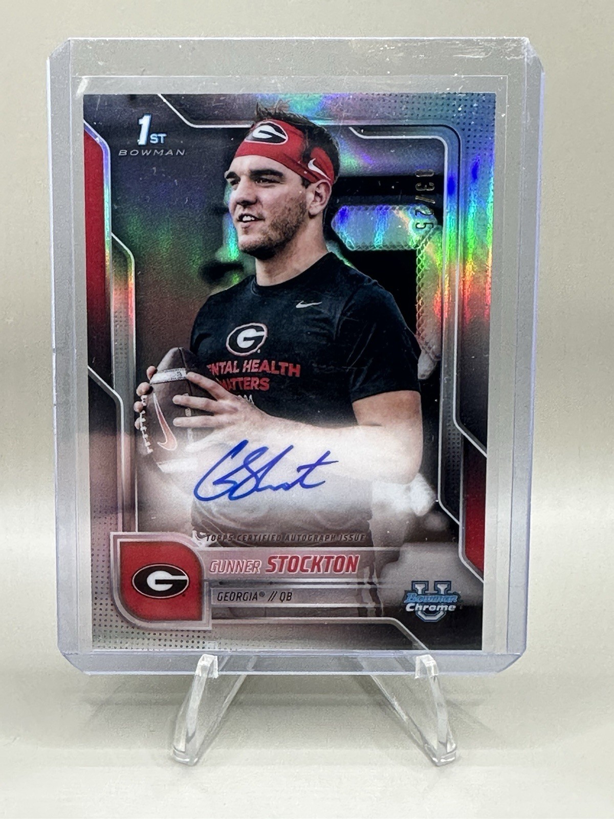 2025 Bowman U Chrome Gunner Stockton Georgia SPA-GS Image Variation Auto /25