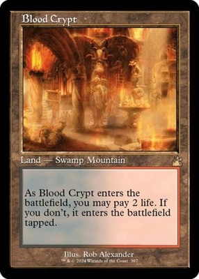 Blood Crypt (Retro Frame) -Foil Near Mint MTG Ravnica Remastered