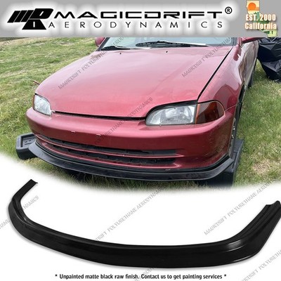 For 92-95 Honda Civic Sedan First Molding DP Style Front Bumper Lip Chin Spoiler