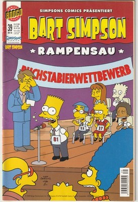   BART SIMPSON #39, Panini Comics/Bongo Comics 2008 COMICHEFT Z1/1-