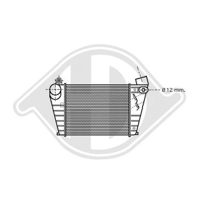 Ladeluftkühler Diederichs DCA1080 Diederichs Climate für Audi Seat Skoda VW