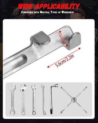 1/2 Drive Spanner Extender Wrench Power Bar Extension 335mm Universal Tool Bar