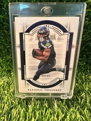 2023 Panini National Treasures - Kenneth Walker III #92 Purple /49
