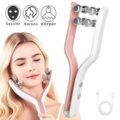3 EMS Modi Doppelkinn Entferner Roller V-Face Lifting Gerät Gesichtsstraffer DE