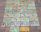 Lot of 30 vintage license plates Florida×25 Illinois ×4 Georgia ×1