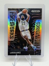 2024-25 Panini Prizm Black - Fireworks LeBron James #3 Silver