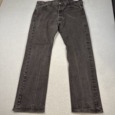 Vintage 90s Levi s 501xx 40 x 34 black button fly jeans USA