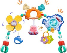 Kinderwagen Spielbogen Mobiles Bettspielzeug abnehmbar Greifling Sensorik BPA