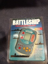 Battleship Electronic Hand Held Game 1995 Hasbro Milton Bradley Tested And Works