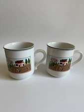 Villeroy and Boch Design Naif Set of 2 Mugs Farmers