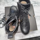 Harley Davidson Men’s Hannon Black Leather Zipper Motorcycle Boots SZ 11