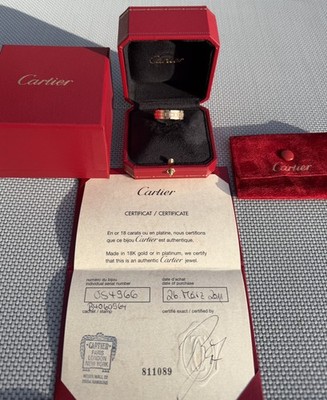 Cartier Tank Française Ring   18K Roségold   Größe 64   mit Zertifikat & Box