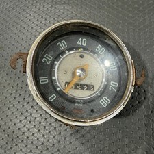 Vintage Vdo Vw Beetle Speedometer 80 Mph Chrome Bezel German Oem