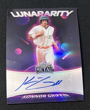 2026 Leaf Metal KONNOR GRIFFIN Pittsburgh Pirates LUNARARITY Rookie AUTO 9/10