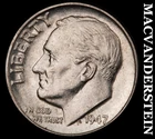 1947-D Silver Roosevelt Dime - Scarce  Better Date  No Reserve  #J8345