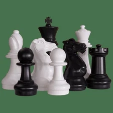 MegaChess 16 Inch Plastic Giant Chess Set With Plastic Board