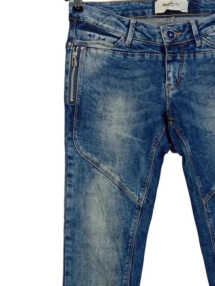 VERO MODA Vaquero hipster Mujeres Vaquero Talla EU 38 azul look casual - Imagen 3 de 4