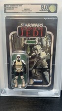 2006 Star Wars VINTAGE SAGA COLLECTION BIKER SCOUT - AFA U9.0 Graded MOC NEW
