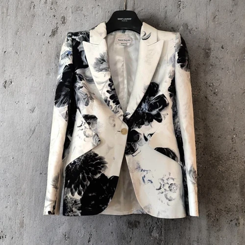 Final Alexander Mcqueen giacca floreale donna #EB ZFA