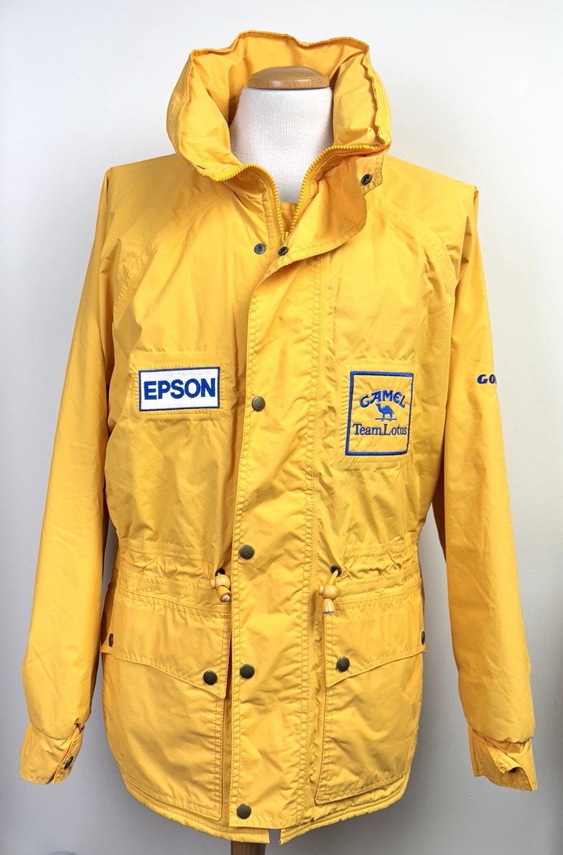 CAMEL Team Lotus ジャケット イエロー Vintage Camel Lotus F1 Racing Jacket, Honda Formula 1 Bomber