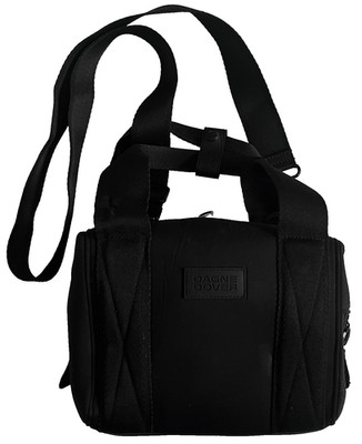 DAGNE DOVER Landon Small Black Neoprene Handbag Shoulder Bag Purse Womens