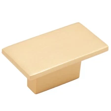 Mesa Cabinet Mini Pull, Satin Brass by Stone Harbor Hardware