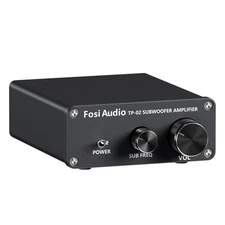 Fosi Audio TP-02 Subwoofer Amplifier Mini Digital Sub Bass Integrated Amp 220W