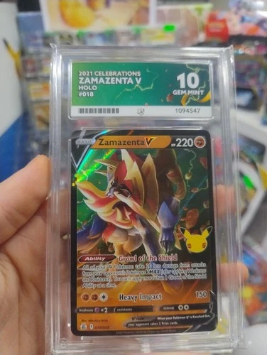Pokémon TCG Zamazenta v Celebrations #018 Ace 10 Gem Mint